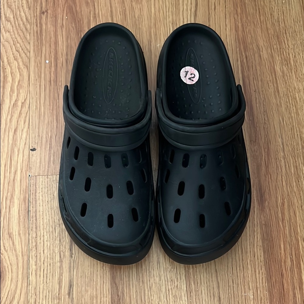 Skechers Black Sandals Comfortable Footwear